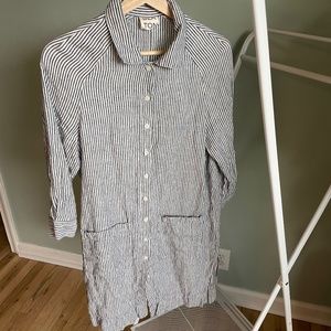 Beaton Linen Raglan Coat Dress